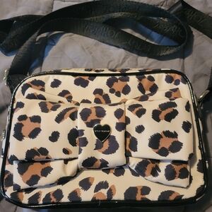 Betsey Johnson Cheetah Print Crossbody Bag